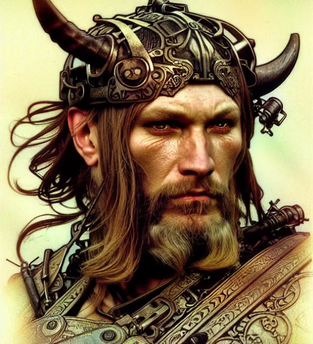 realistic detailed face portrait of a grizzled viking | Stable ...