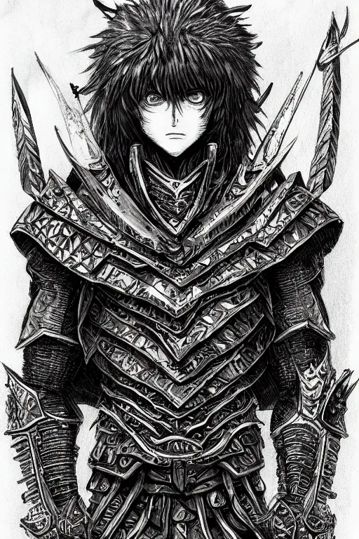 Image similar to human warrior wearing tree themed armour, symmetrical, highly detailed, digital art, sharp focus, trending on art station, kentaro miura manga art style