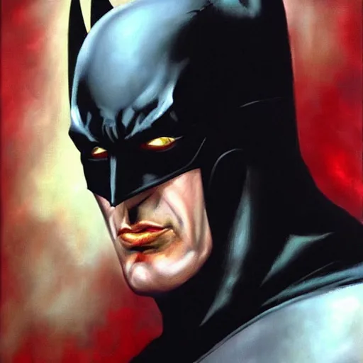 Image similar to batman in the style of phil hale