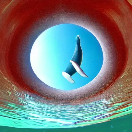 Image similar to view from inside a whales mouth
