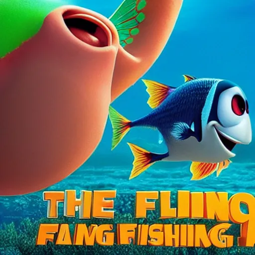 Image similar to screenshot of the new Pixar movie: The Flying Fish (2030)