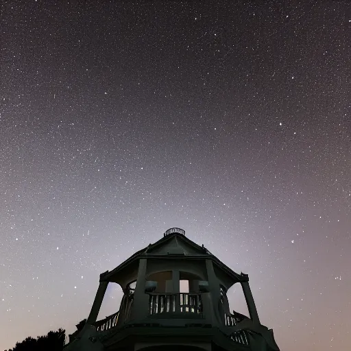 Image similar to a hexagonal portal in the dark night sky, realistic photography