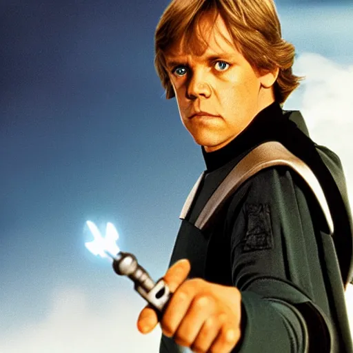 young mark hamill as luke skywalker, cinematic, 8k, Stable Diffusion