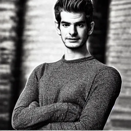 Prompt: “a realistic detailed photo of a guy who is an attractive humanoid who is half robot and half humanoid, who is a male android, Andrew Garfield, shiny skin, posing like a statue, blank stare”