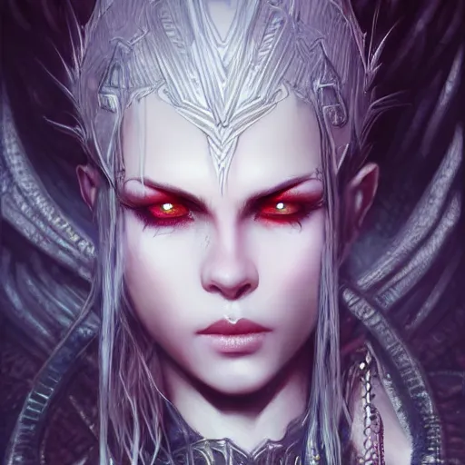 Image similar to kerli koiv, dungeonpunk darksynth character portrait, sharp, digital matte painting, anime key art by luis royo, greg rutkowski, wlop, dramatic lighting, trending on artstation