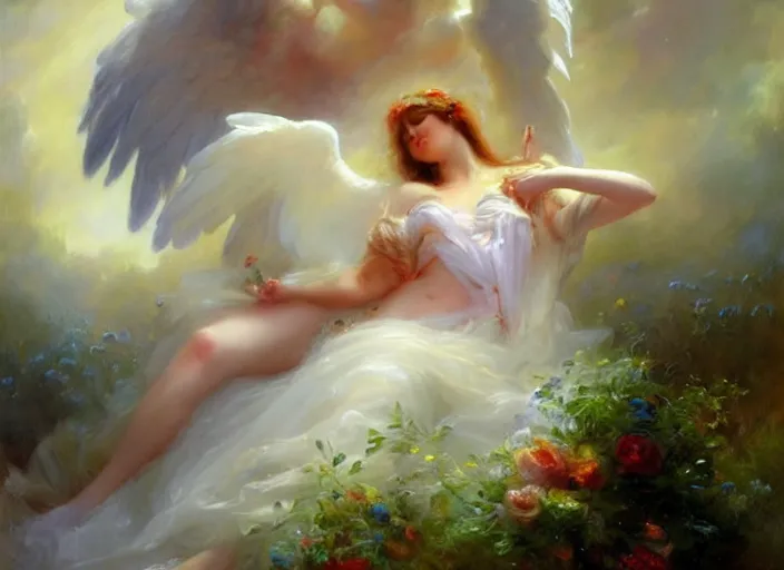 Image similar to death of an archangel in a deadly mist by vladimir volegov and alexander averin and delphin enjolras and daniel f. gerhartz