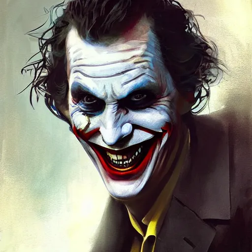 matthew mcconaughey as joker, dynamic pose, painted by | Stable ...