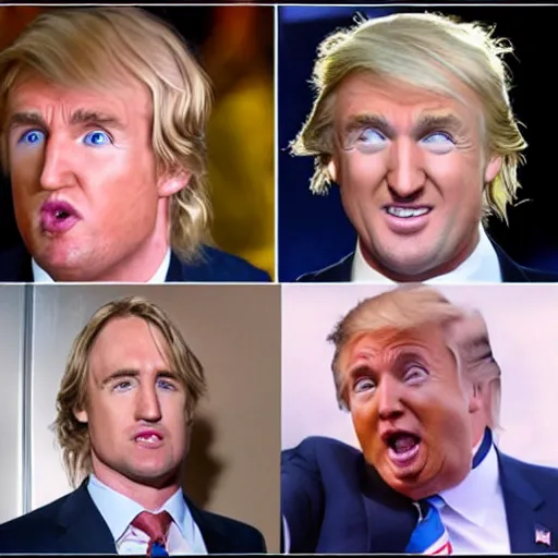 Image similar to owen wilson as Donald Trump