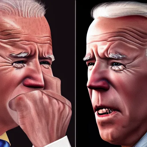 Image similar to joe biden crying, sad, depressed, dramatic lighting, cinematic, establishing shot, extremly high detail, photorealistic, cinematic lighting, artstation, style by James Gurney