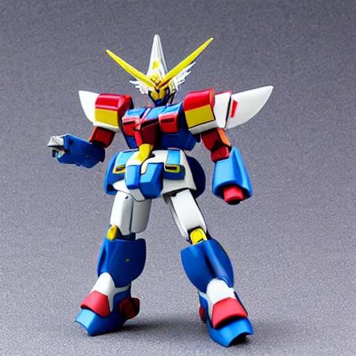 Prompt: chibi super-deformed Cannon Gundam robot toy, by Hajime Katoki, Super Robot Wars