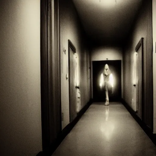 Image similar to sonic, creepy, horror, off - putting, dark, hallway, photo, paranormal