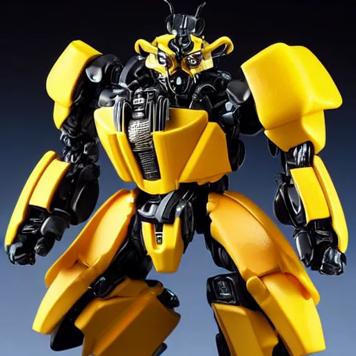 Image similar to Bumblebee as a Transformers figure