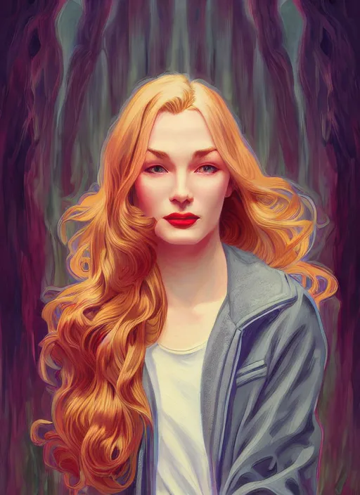 Prompt: veronica lake detailed clothing, half body shot, arms down, path traced, highly detailed, high quality, digital painting, alena aenami, lilia alvarado, shinji aramaki, karol bak, alphonse mucha, tom bagshaw