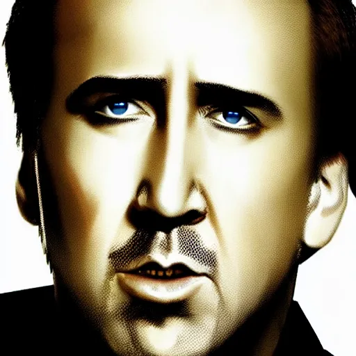 Prompt: Nicholas Cage, video game, xbox 360 graphics, cutscene, gameplay,
