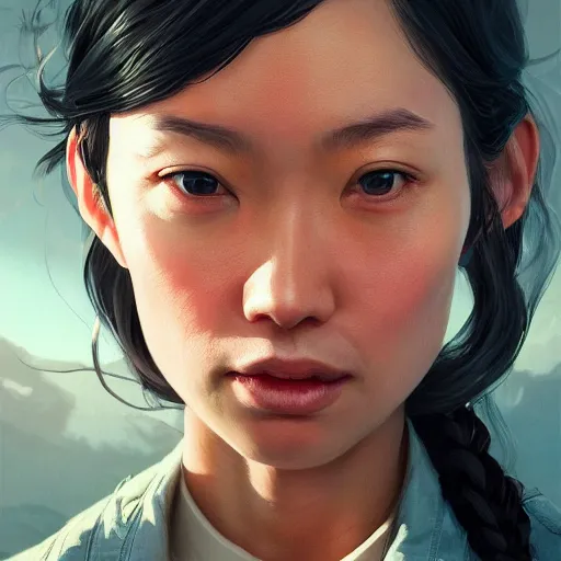 Prompt: highly detailed portrait, lauren chen, in gta v, stephen bliss, unreal engine, fantasy art by greg rutkowski, loish, rhads, ferdinand knab, makoto shinkai and lois van baarle, ilya kuvshinov, rossdraws, tom bagshaw, global illumination, radiant light, detailed and intricate environment