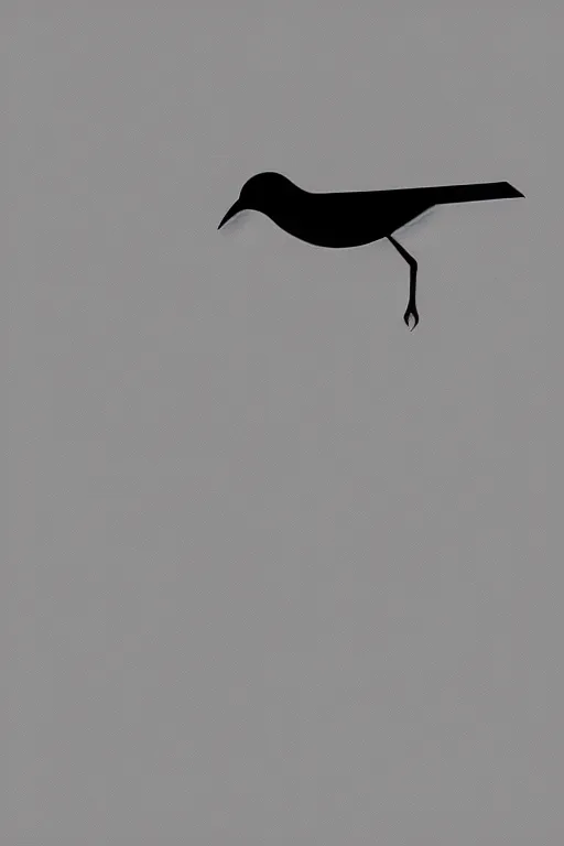 Image similar to minimalist art of a bird