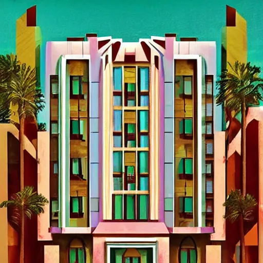 Image similar to Art Deco 🏘️🏞️