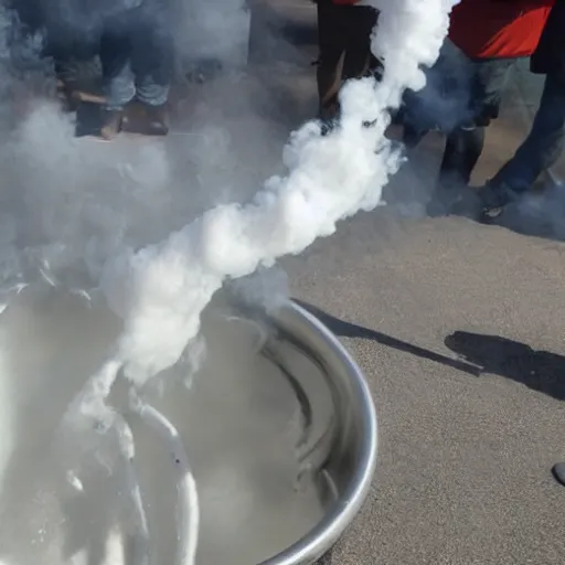 Prompt: bathing in liquid nitrogen