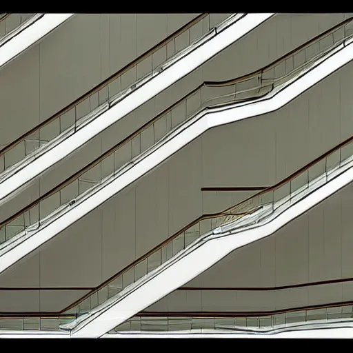 Image similar to a flood of slime in a bright white hallway with many doors and many stairs, Mc Escher architecture, epic composition, by Makoto Shinkai