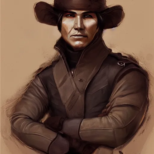 Prompt: portrait of davy crockett by ross tran, ultradetailed, trending on artstation,