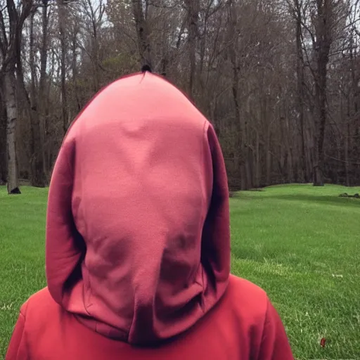 Prompt: person wearing featureless while mask in hoodie, doing weird poses