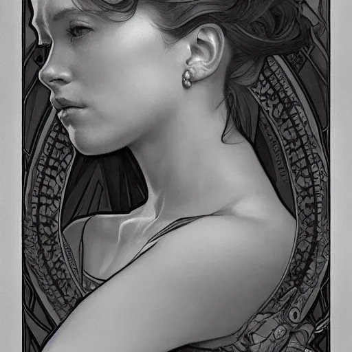 Image similar to beautiful lifelike award winning pencil illustration of judith scheindlin trending on art station artgerm greg rutkowski alphonse mucha cinematic atmospheric