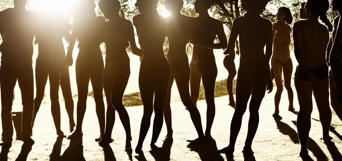 Image similar to multiple sensual humans interacting, anatomy, long shadows, on white