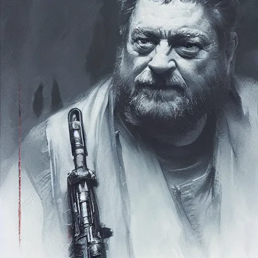 Prompt: john goodman as a jedi by ruan jia