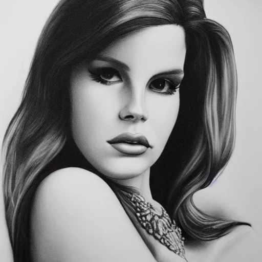 Image similar to Lana del rey portrait, photorealistic, studio