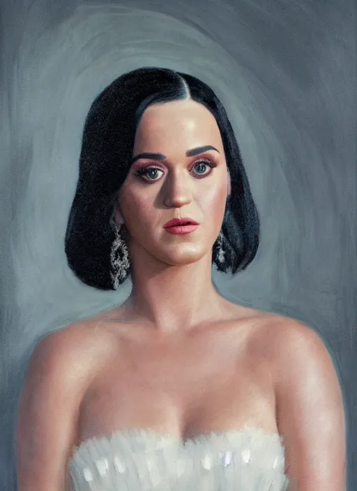 Prompt: cinematic portrait of pregnant katy perry in a white dress, intricate, elegant, by alyssa monks, highly detailed, smooth, sharp focus symmetrical face, fine details, masterpiece, trending on artstation