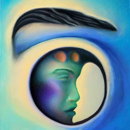 Image similar to surreal tears from the moon, art by jeff lyons and / or sandra pelser. modern design, painting for a wall, trending on artstation, high taste. masterpiece. visual but photorealistic art