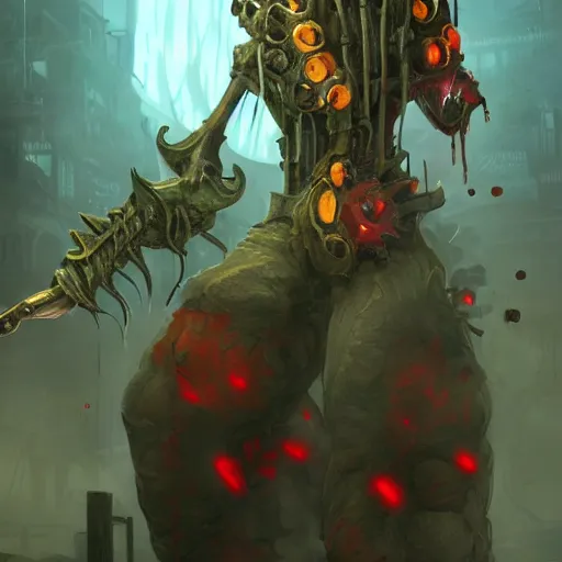 Image similar to professional painting of bloodthirsty plants absorbs human trending on artstation, biopunk, bioshock, high quality