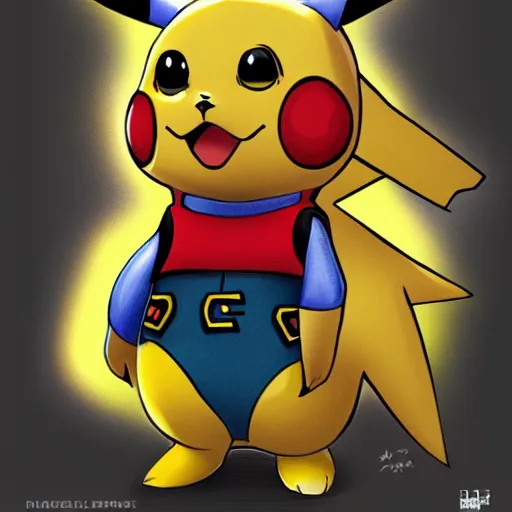 Image similar to jlo pikachu hybrid, high quality concept character art