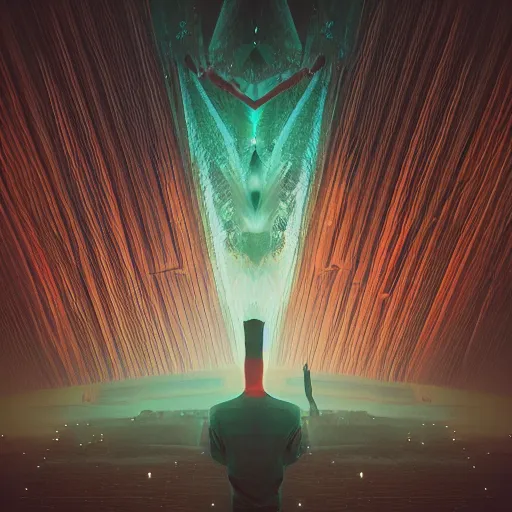 Prompt: Mind wandering by Mike beeple Winklemann