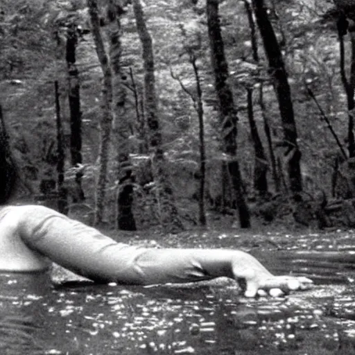 Image similar to a film still of an unsettling but beautiful female yokai haunting the depths of a Japanese forest, lighting by sven nykvist