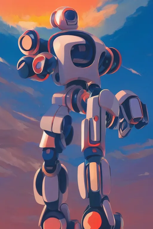 Image similar to metabots medabots medarotto medarot robot minimalist comics, behance hd by jesper ejsing, by rhads, makoto shinkai and lois van baarle, ilya kuvshinov, rossdraws global illumination ray tracing hdr radiating a glowing aura