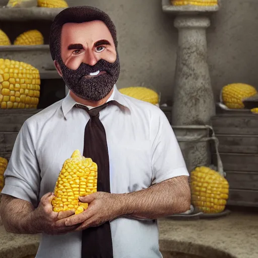 Prompt: hyperrealistic dslr film still of billy mays disguised as ) corn on the cob ), stunning 8 k octane comprehensive 3 d render, inspired by istvan sandorfi & greg rutkowski & unreal engine, perfect symmetry, dim volumetric cinematic lighting, extremely hyper - detailed, incredibly real lifelike attributes & flesh texture, intricate, masterpiece, artstation, stunning
