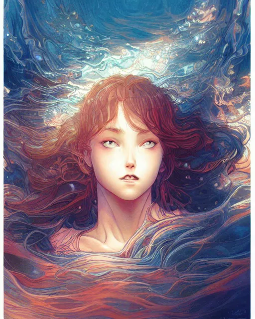 Prompt: a girl waking up in the morning, full shot, visible face, ambient lighting, detailed, art by ayami kojima, makoto shinkai, kilian eng