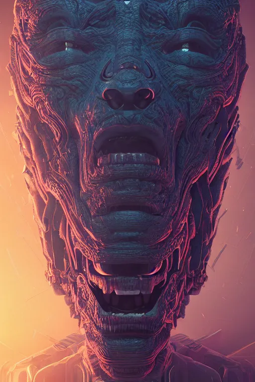 Prompt: homelander with an evil face, intricate abstract. intricate artwork. by tooth wu, wlop, beeple, dan mumford. octane render, trending on artstation, greg rutkowski very coherent symmetrical artwork. cinematic, hyper realism, high detail, octane render, 8 k, iridescent accents