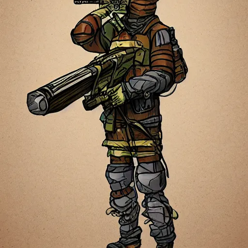 Image similar to somethingawful goon sniper, illustration, detailed