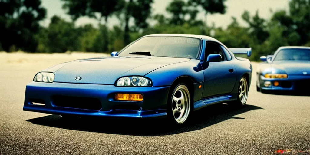 Image similar to The Fast and the Furious, 2001, Toyota Supra, 1994, 1995, 1996, 1997, 1998, Hot Wheels, cinematic, 8k, depth of field, bokeh.