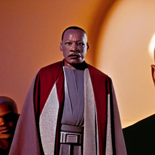 Image similar to martin luther king as mace windu in star wars, 8k resolution, full HD, cinematic lighting, award winning, anatomically correct