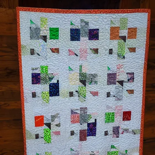 Prompt: Goose themed quilt