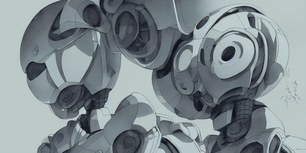 Image similar to a broken robot itself, anime, pencil lines, light watercolour painting, pale sky, beautiful artwork, anime screenshot