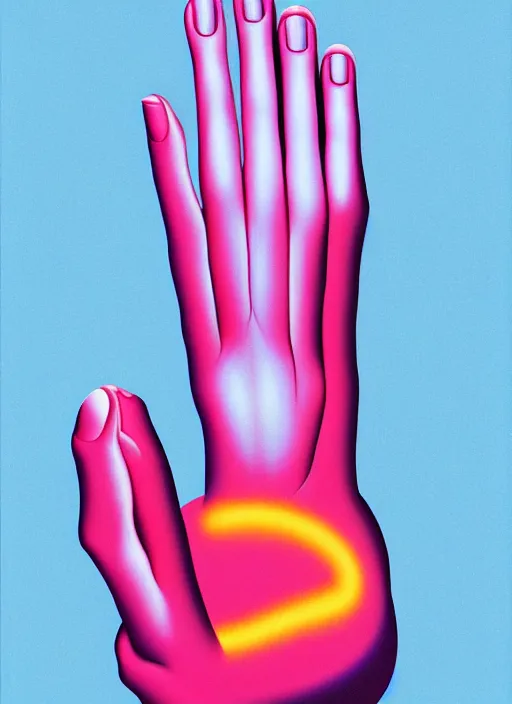 Image similar to closeup of a hand balancing shapes on a finger by shusei nagaoka, kaws, david rudnick, airbrush on canvas, pastell colours, cell shaded!!!, 8 k