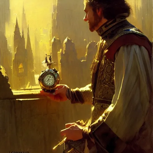 Image similar to a wizard that can control time, highly detailed painting by gaston bussiere, craig mullins, j. c. leyendecker, 8 k