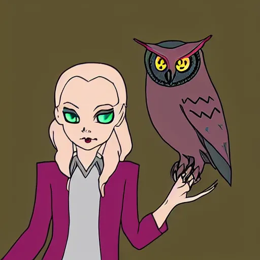 eda clawthorne from the show the owl house, Stable Diffusion