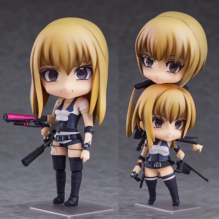 Prompt: Ana de Armas, An anime Nendoroid of Ana de Armas, figurine, detailed product photo