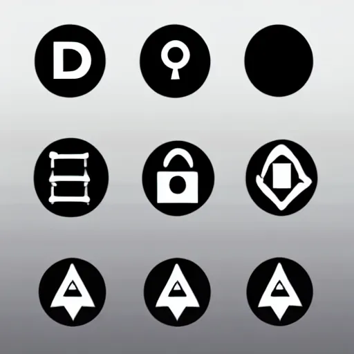 Prompt: a logo for secret darksearch netstalking project