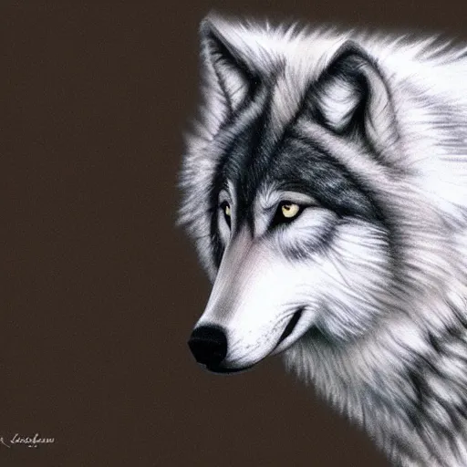 Prompt: wolf made out of white feathers, realistic, hd,